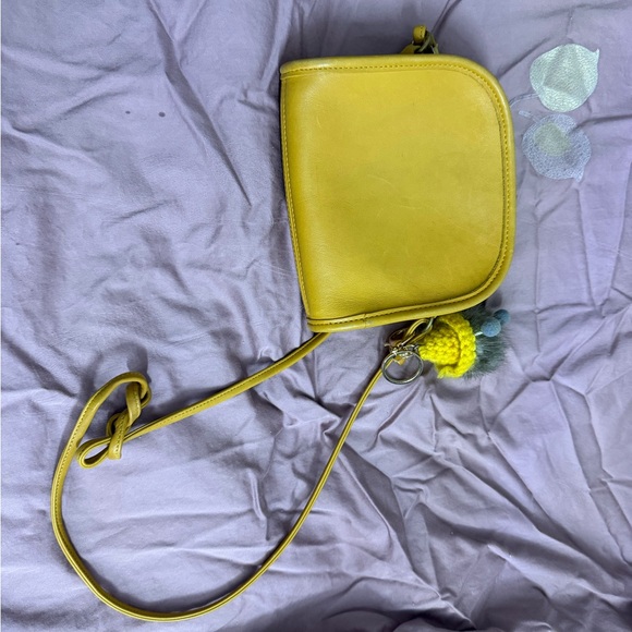 Coach Yellow Leather Crossbody Bag - Picture 3 of 6